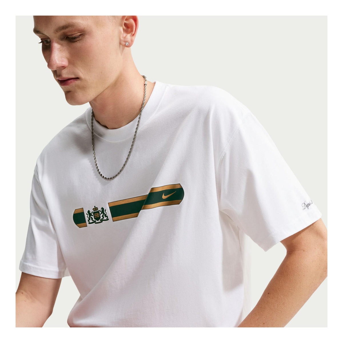 Nike SB "Champagne Dunk" Short Sleeve T-Shirt White - Venue Skateboards