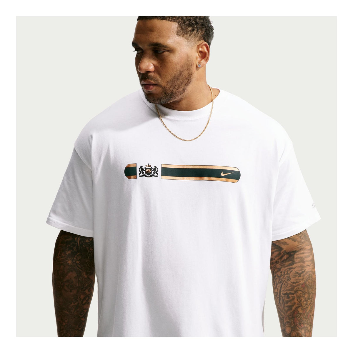 Nike SB "Champagne Dunk" Short Sleeve T-Shirt White - Venue Skateboards