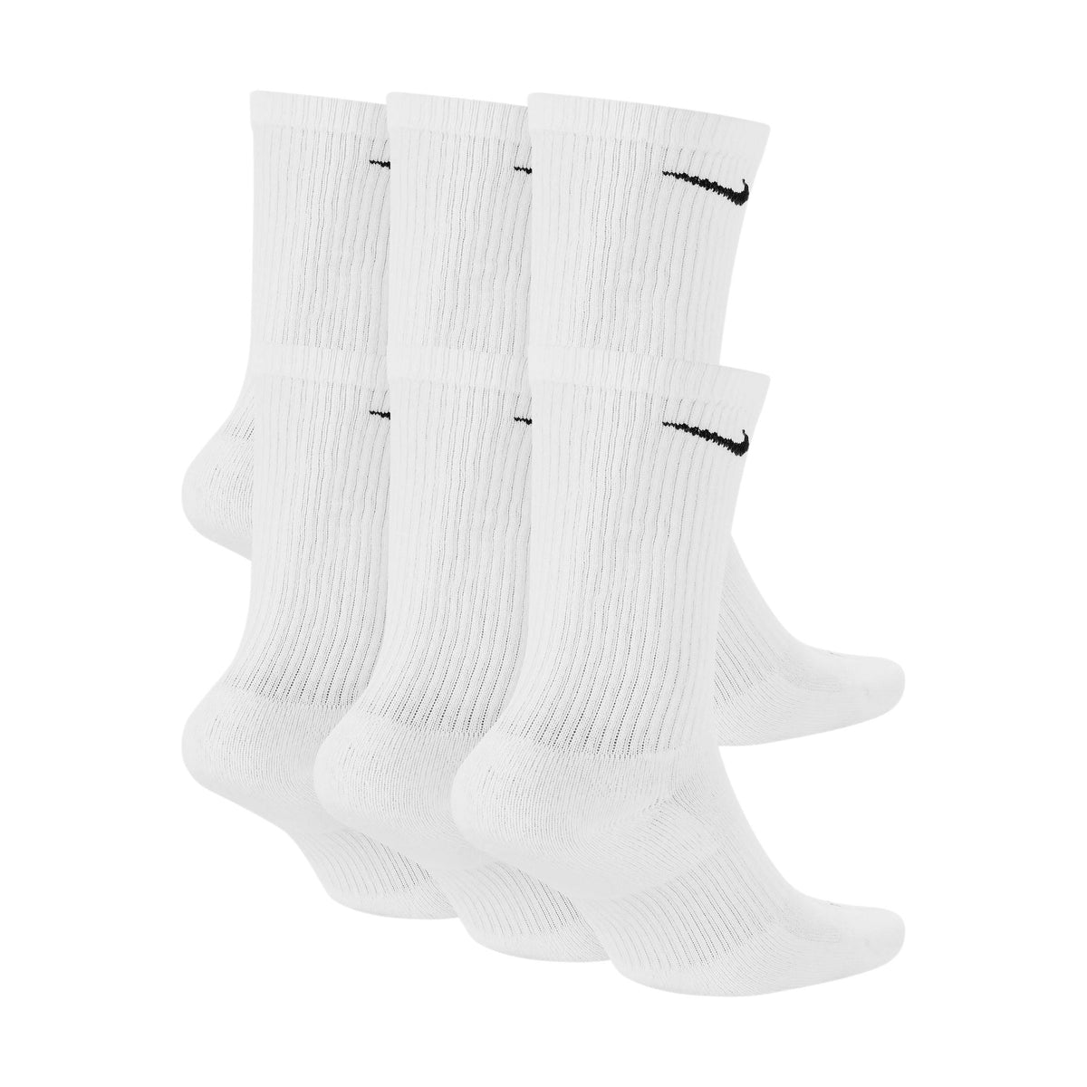 Nike SB Everyday Plus Men's Crew Socks White 6 Pack - Venue Skateboards