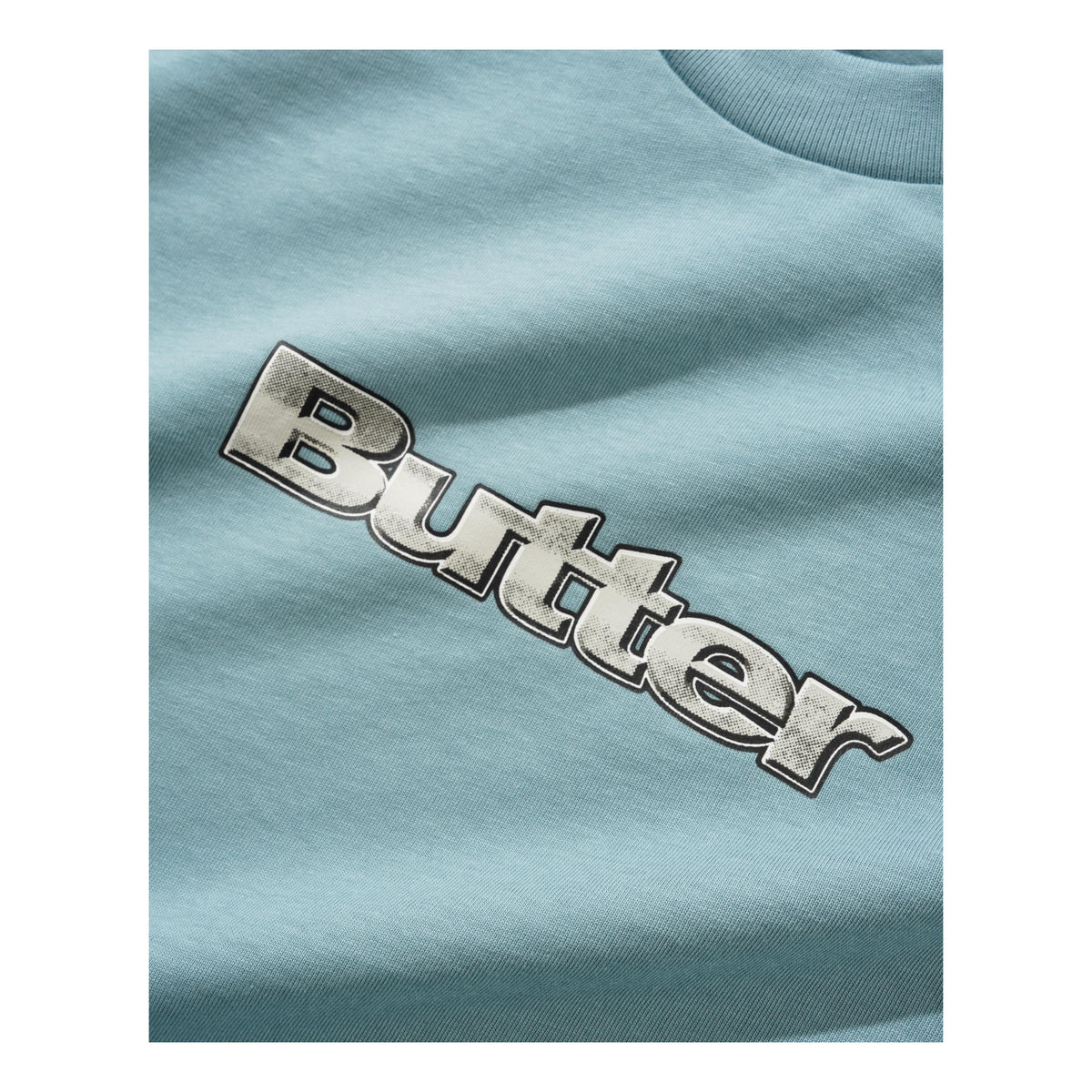 Butter Alloy Logo Tee Dull Ocean - Venue Skateboards