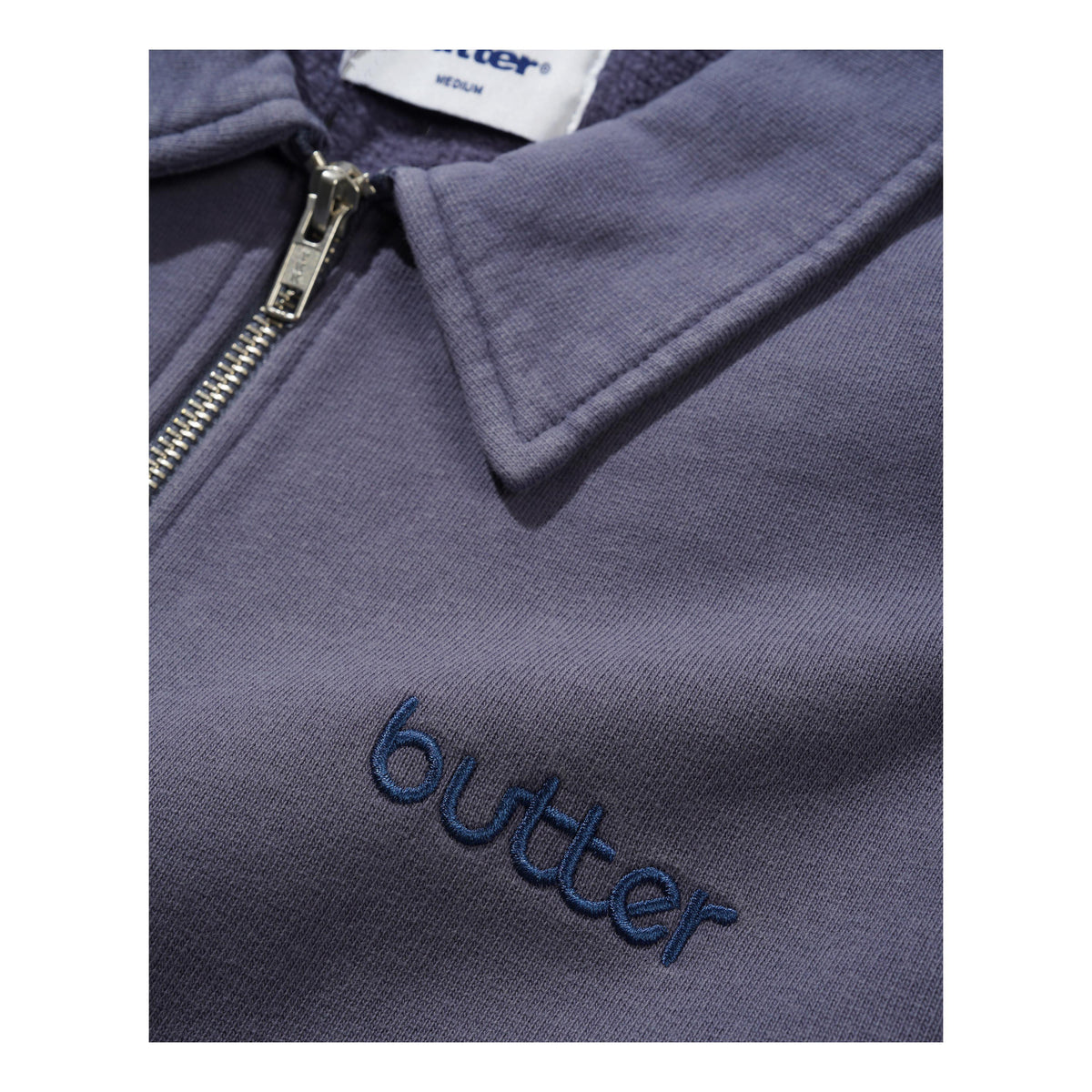Butter Alpine 1/4 Zip Sweater Washed Navy - Venue Skateboards