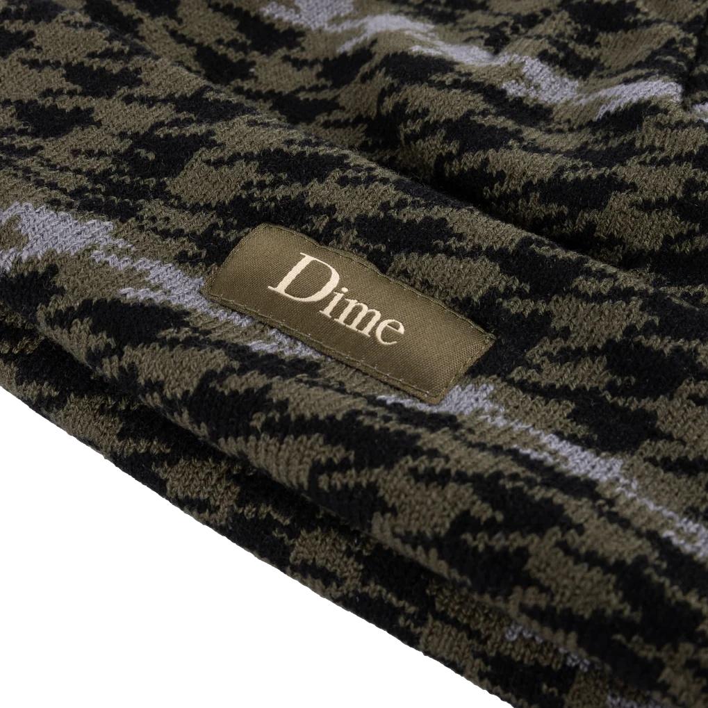 Dime Wavetooth Cuff Beanie Army Green - Venue Skateboards