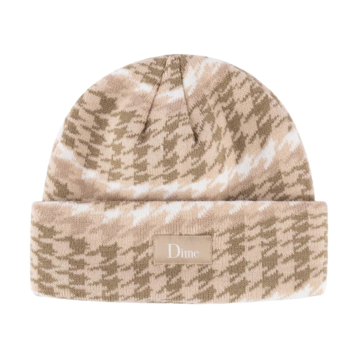 Dime Wavetooth Cuff Beanie Tan - Venue Skateboards