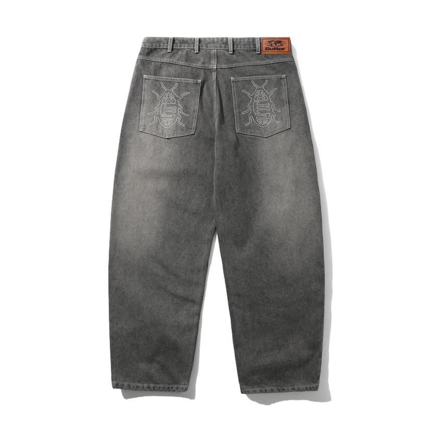 Butter Roach Denim Jeans Black Wash - Venue Skateboards