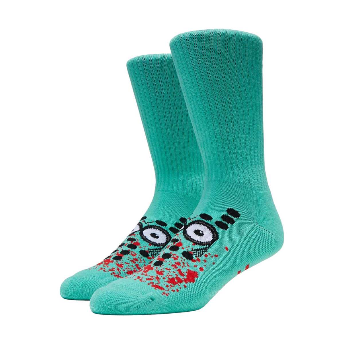 Heroin Curb Killer Socks Teal