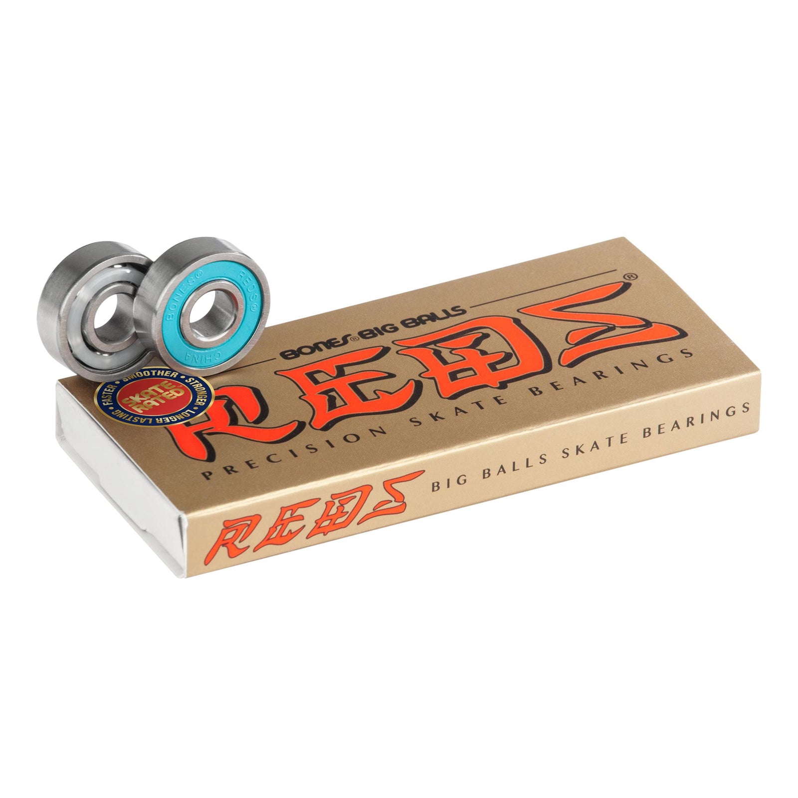 Bones Big Balls Reds Bearings - Venue Skateboards