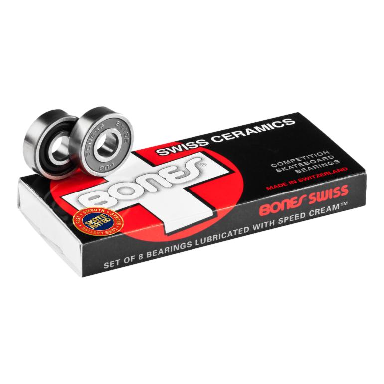 Bones Swiss Ceramic Bearings (Set of 8) - Venue Skateboards