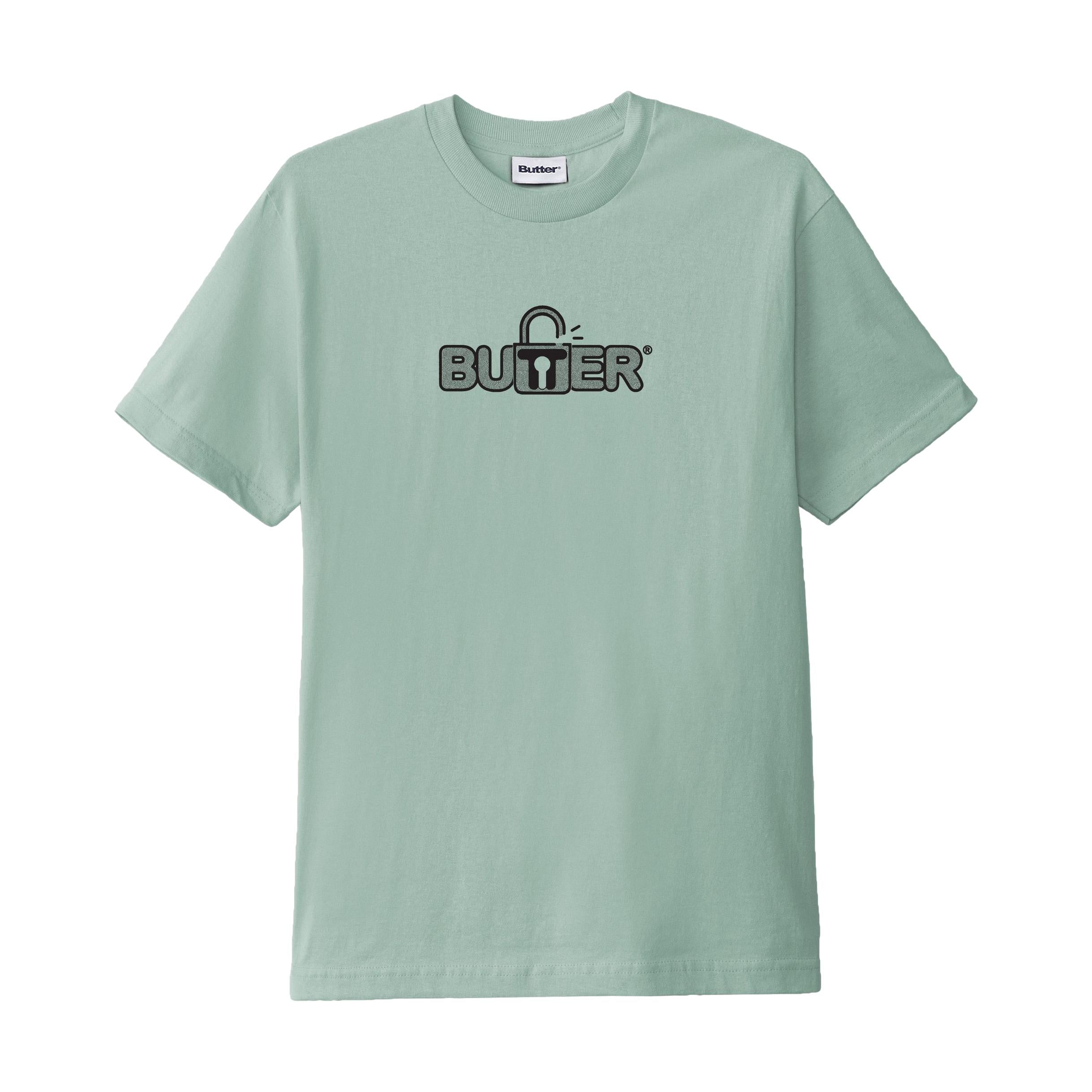 【BUTTER GOODS】 Rounded Logo Tee Denim Butter Goods Rounded Logo T-Shirt - Denim | Flatspot