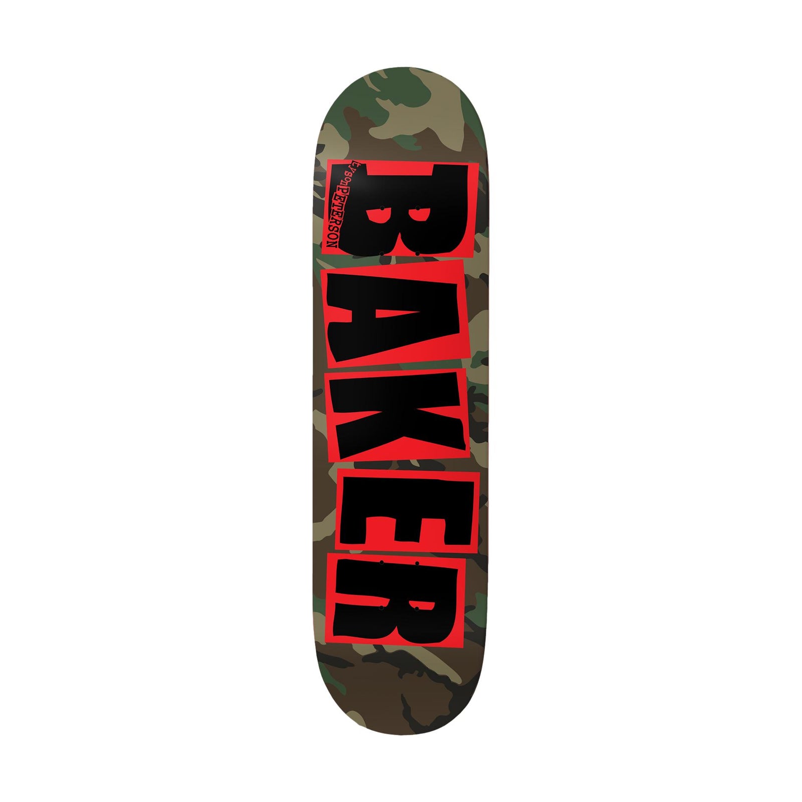 Baker Peterson Brand Logo Camo 8.25" Deck - Venue Skateboards