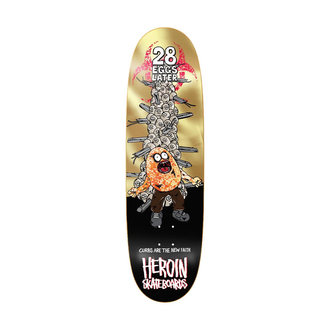 Heroin  28 Eggs Later 9.0" Deck - Venue Skateboards
