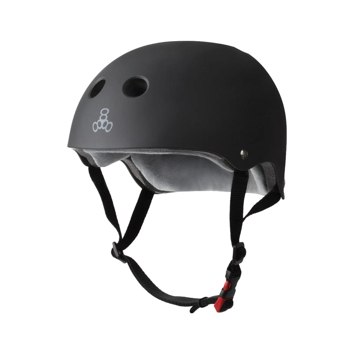 Triple 8 Certified Sweatsaver Matte Black Helmet - Venue Skateboards