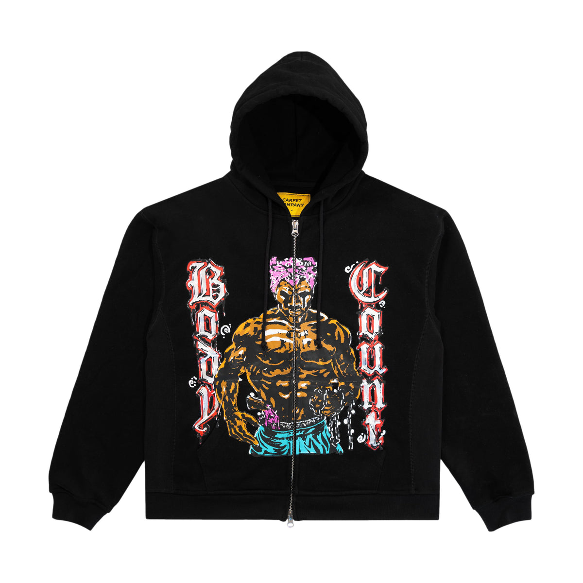 Carpet Bodycount Zip Hood Black - Venue Skateboards
