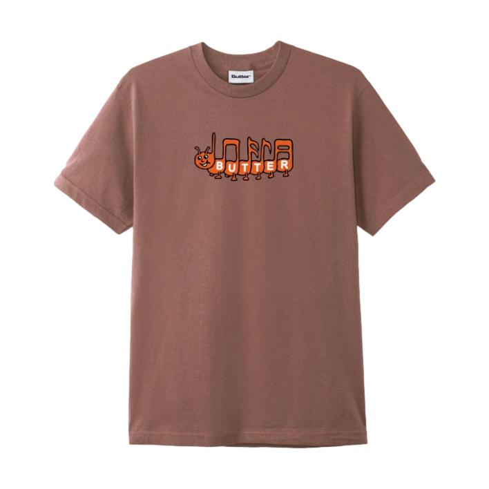 Butter Caterpillar Tee Washed Wood - Venue Skateboards