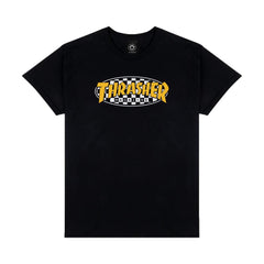 Thrasher Checkered Oval T-Shirt Black - Venue Skateboards