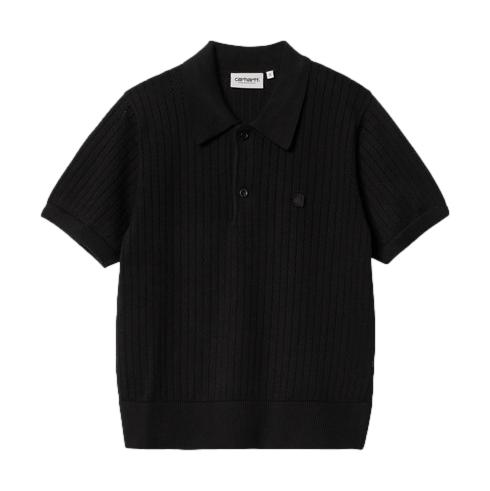 Carhartt WIP Norlina Polo Blk - Small - Venue Skateboards