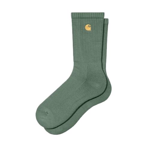 Carhartt Chase Socks Duck Green/Gold - Venue Skateboards