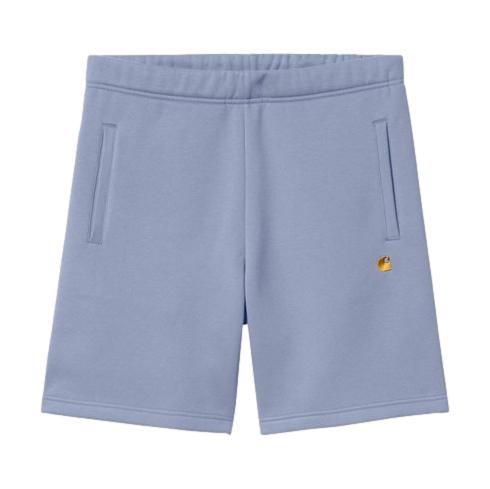 Carhartt WIP Chase Sweat Short Charm Blue/Gold - Venue Skateboards