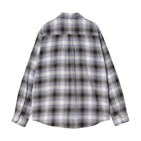 Carhartt WIP Blanchard L/S Shirt Check, Charm Blue - Venue Skateboards