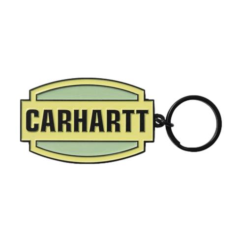 Carhartt WIP Press Script Keychain Artic Lime - Venue Skateboards