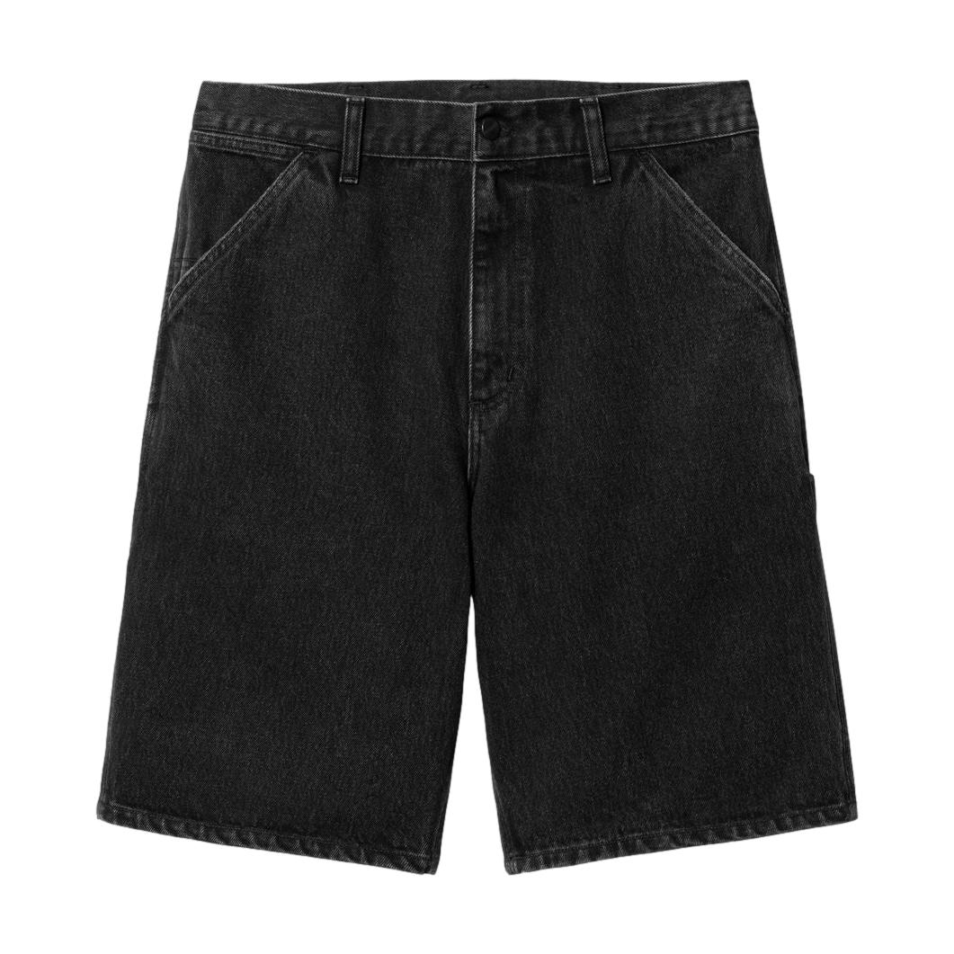 Carhartt WIP Single Knee Short Black Stone Washed - Venue Skateboards