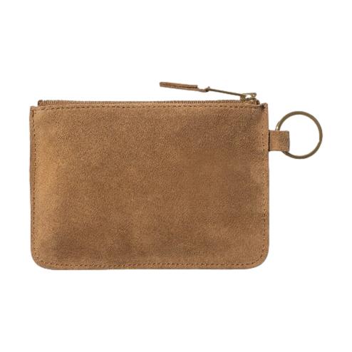 Carhartt WIP Suede Zip Wallet Hamilton Brown - Venue Skateboards