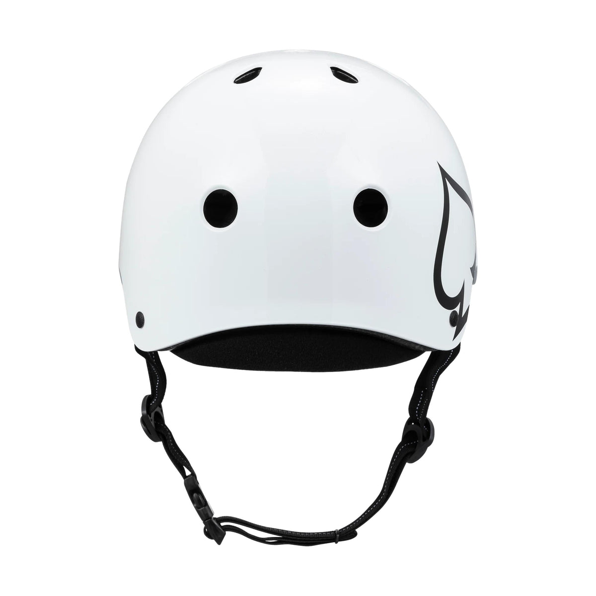 Protec Low Pro Certified Gloss White Helmet - Venue Skateboards