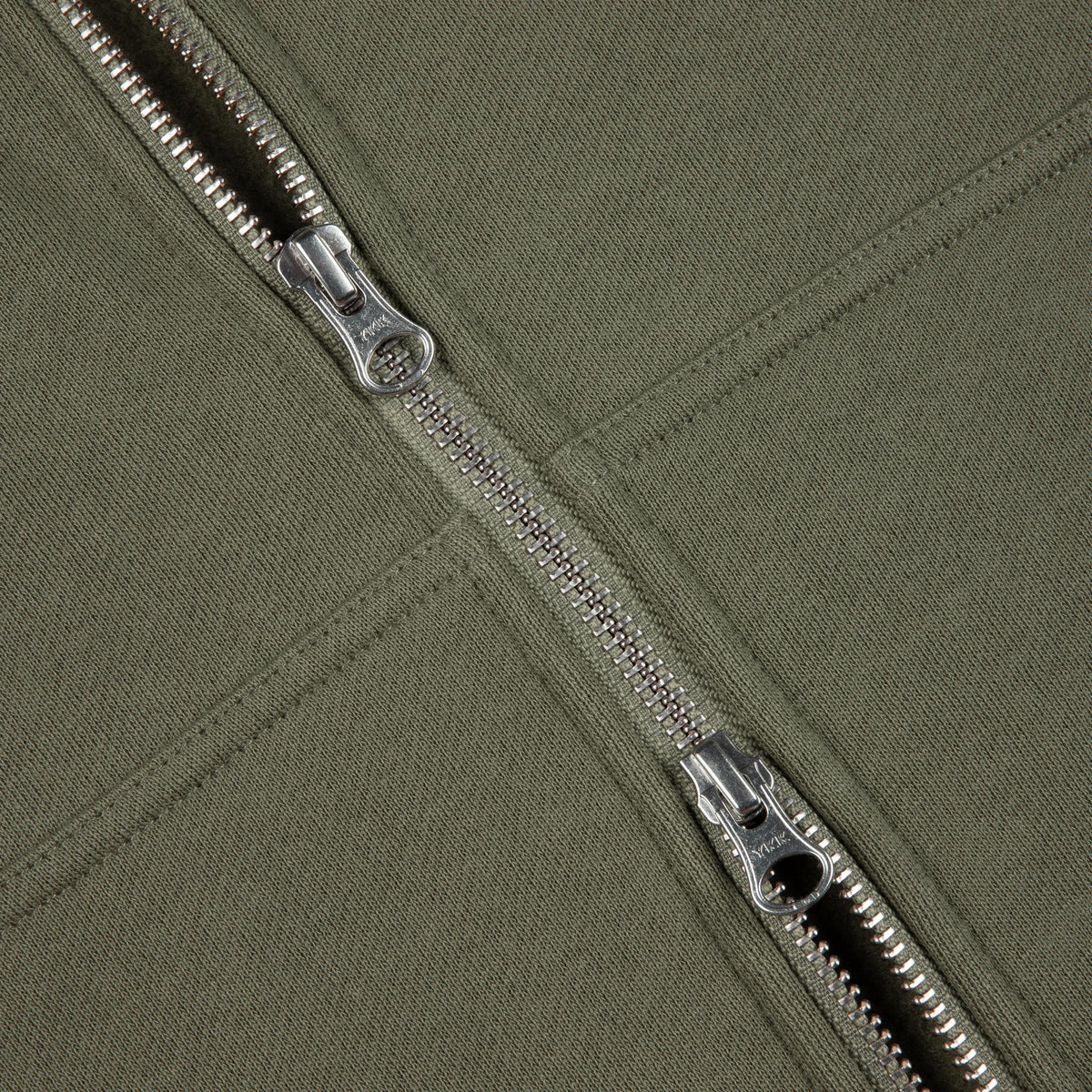 Dime Cursive Zip Hood Army Green - Venue Skateboards