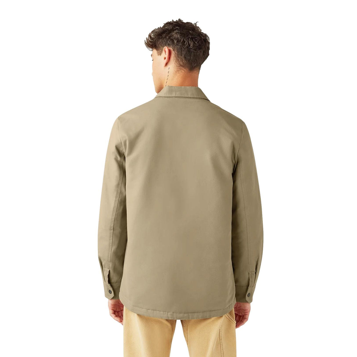 Dickies Men's Quilt Lined Woven Duck Jacket Khaki - Venue Skateboards