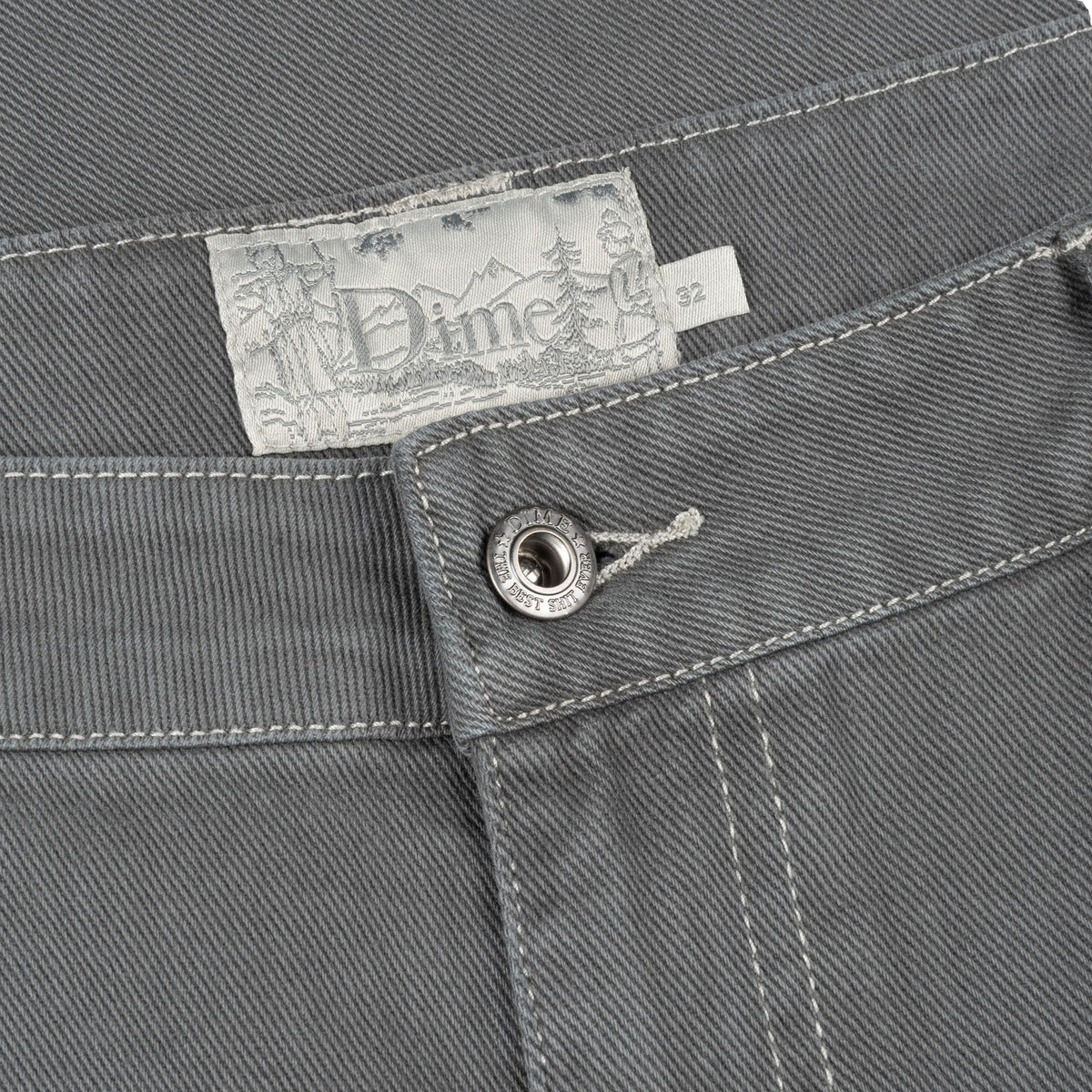 Dime Baggy Denim Pants Dark Gray - Venue Skateboards