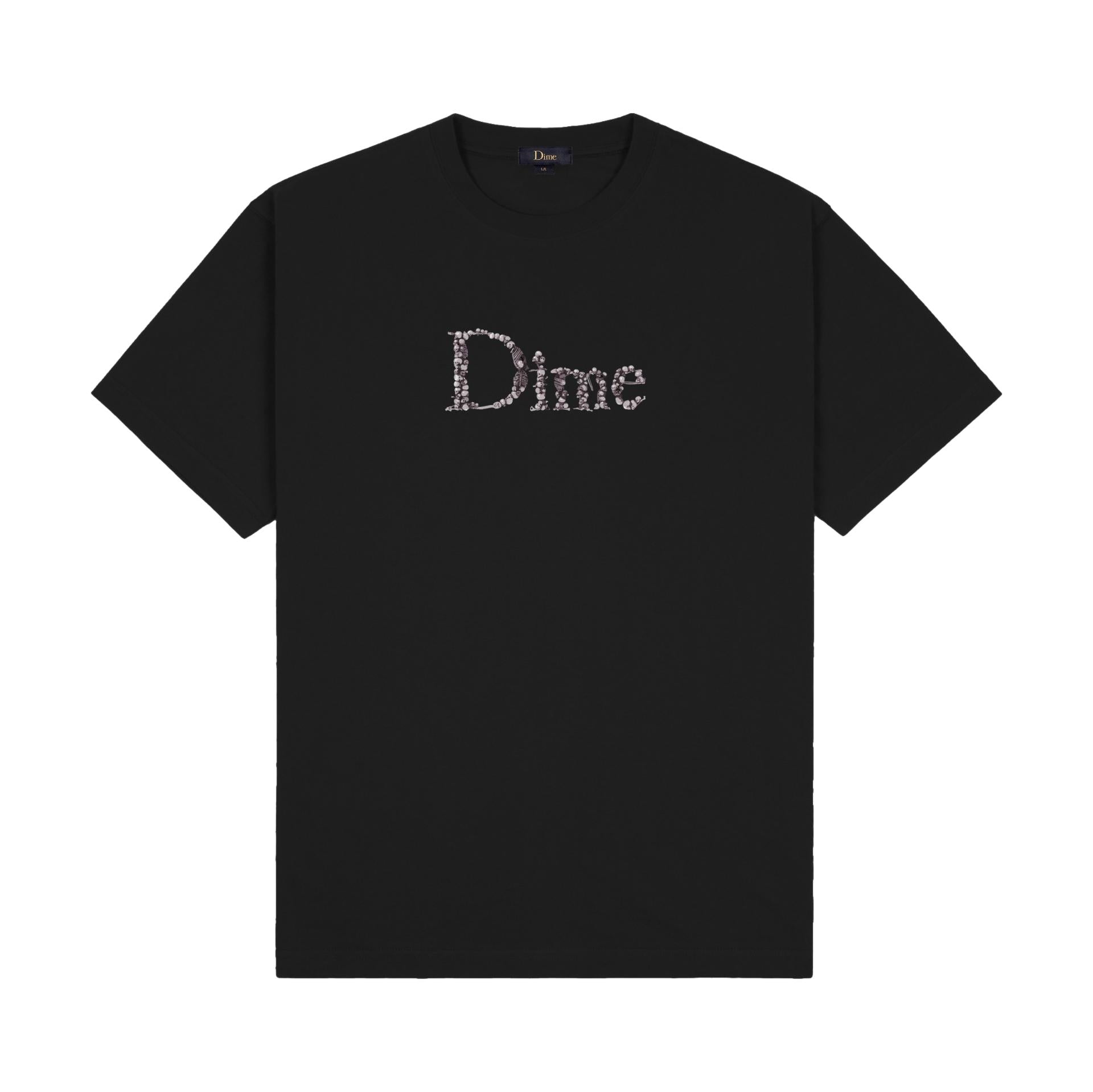 Dime Classic Skull T-Shirt Black - Venue Skateboards