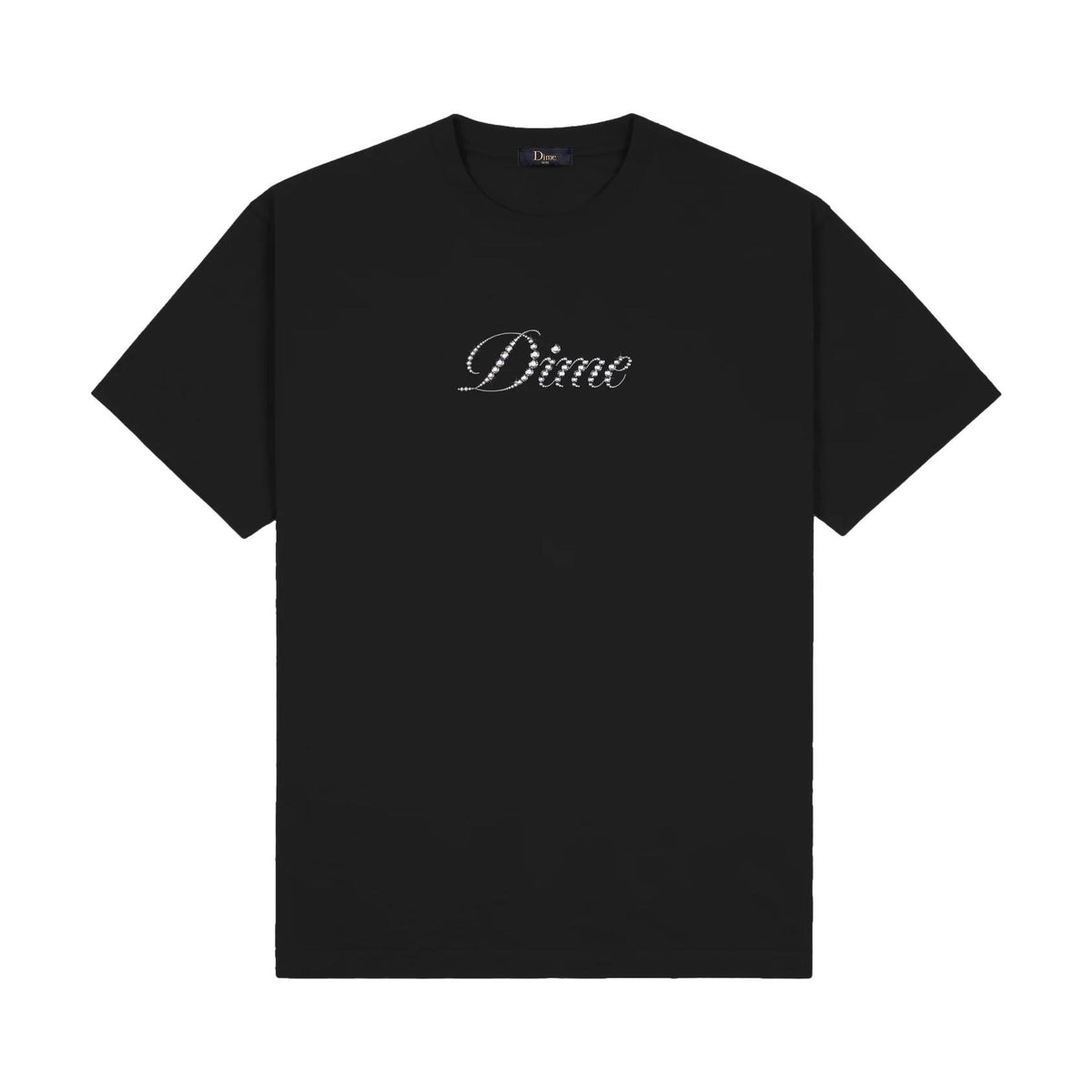 Dime Icy Cursive T-Shirt Black - Venue Skateboards