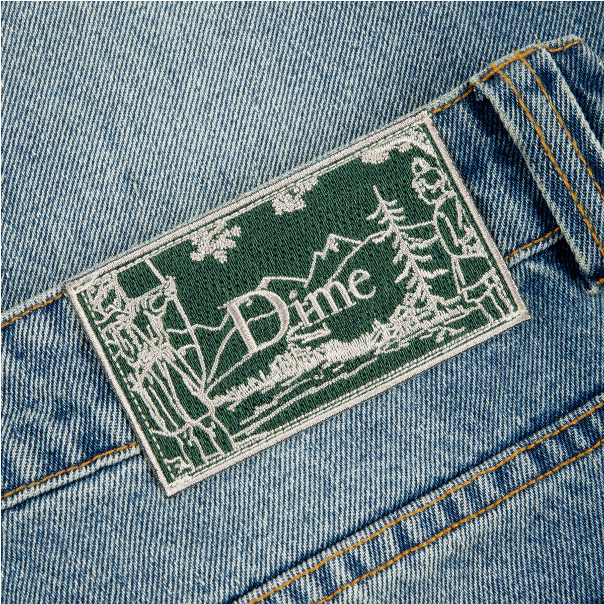 Dime Relaxed Denim Pants Sandblasted Indigo - Venue Skateboards