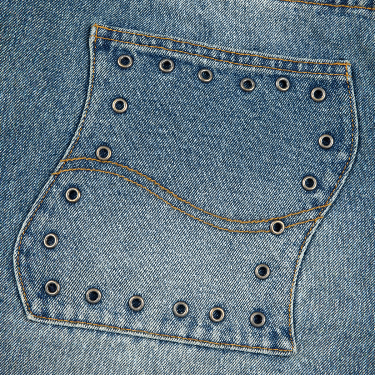 Dime Relaxed Denim Pants Sandblasted Indigo - Venue Skateboards