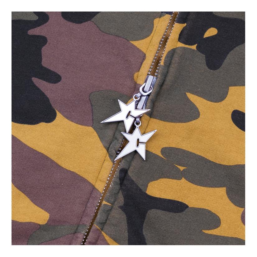 Carpet C-Star Double Zip Hoodie Camo - Venue Skateboards