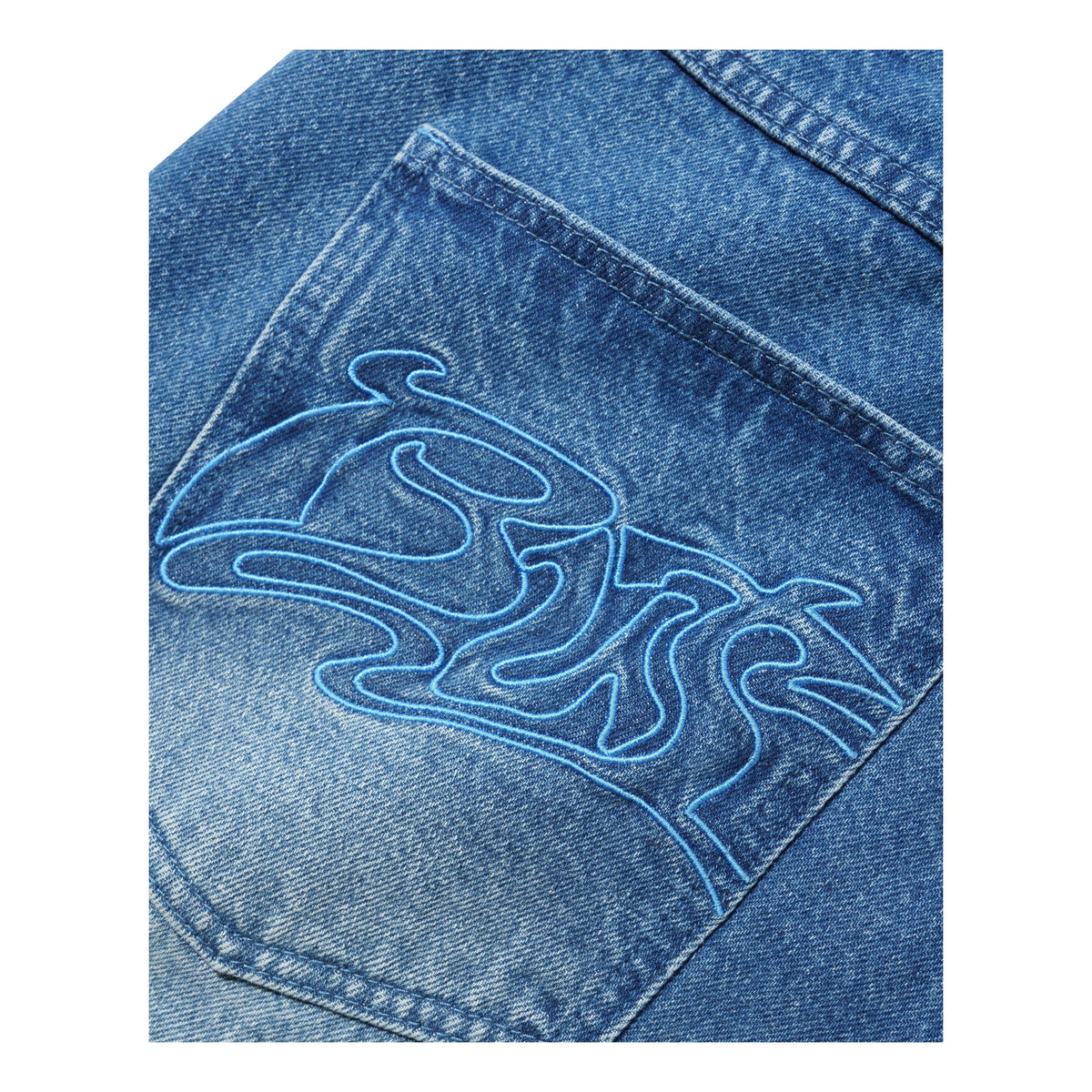 Butter Drummer Baggy Denim Jeans Stone Wash Blue - Venue Skateboards