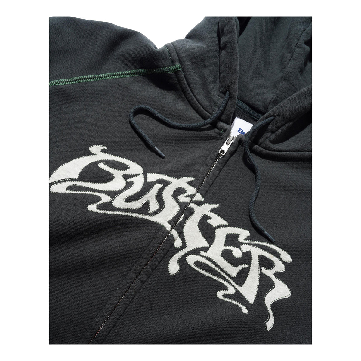 Butter Drummer Zip-Thru Hoodie Washed Black- Venue Skateboards