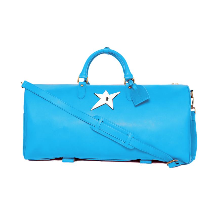 Carpet Vegan Leather Duffle Bag Blue - Venue Skateboards