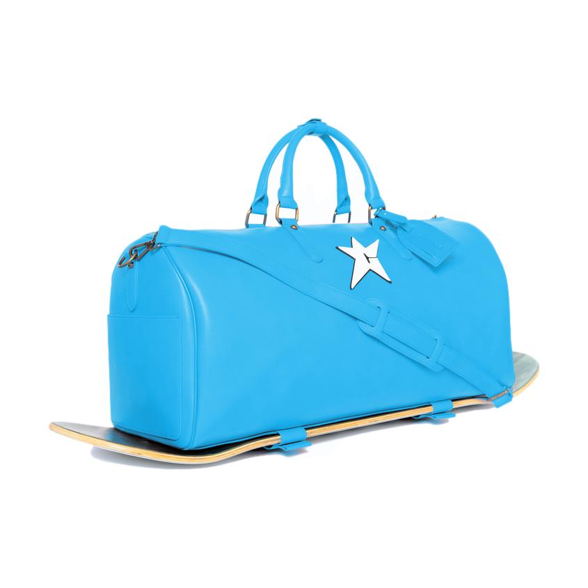 Carpet Vegan Leather Duffle Bag Blue - Venue Skateboards