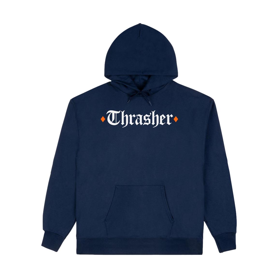 Thrasher X Spitfire The End Oath Hoodie Navy - Venue Skateboards