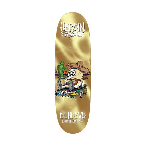 Heroin El Huevo Gold 9.4" Egg - Venue Skateboards