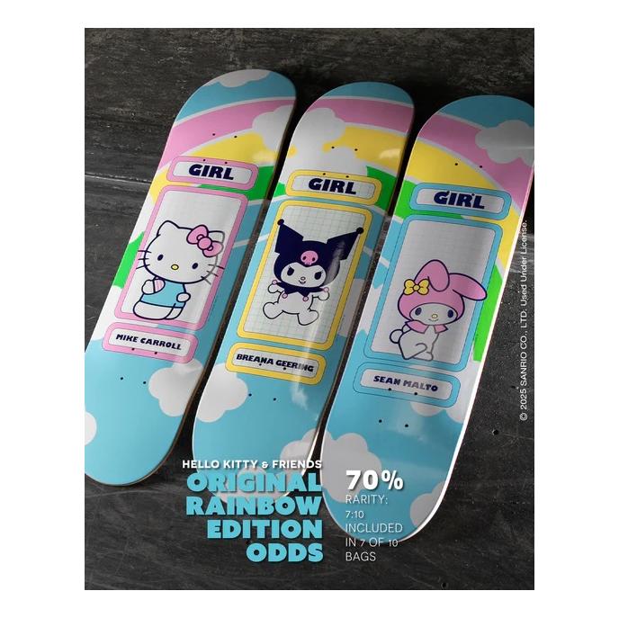 Girl X Hello Kitty Malto Rainbow Blind Bag 8.25&quot; Deck - Venue Skateboards