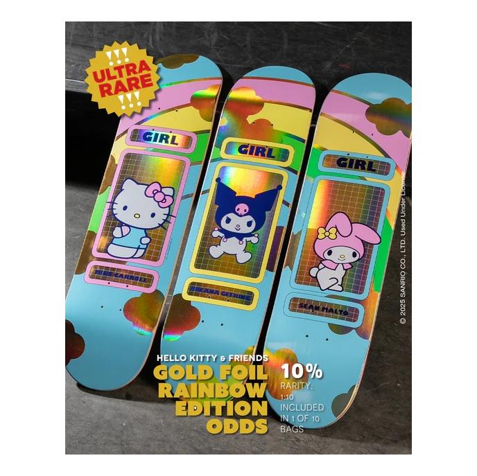 Girl X Hello Kitty Malto Rainbow Blind Bag 8.25&quot; Deck - Venue Skateboards