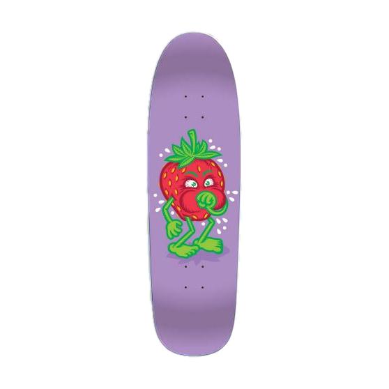 StrangeLove Strawberry Cough Deck Lilac (Flocked) 8.875&quot; - Venue Skateboards