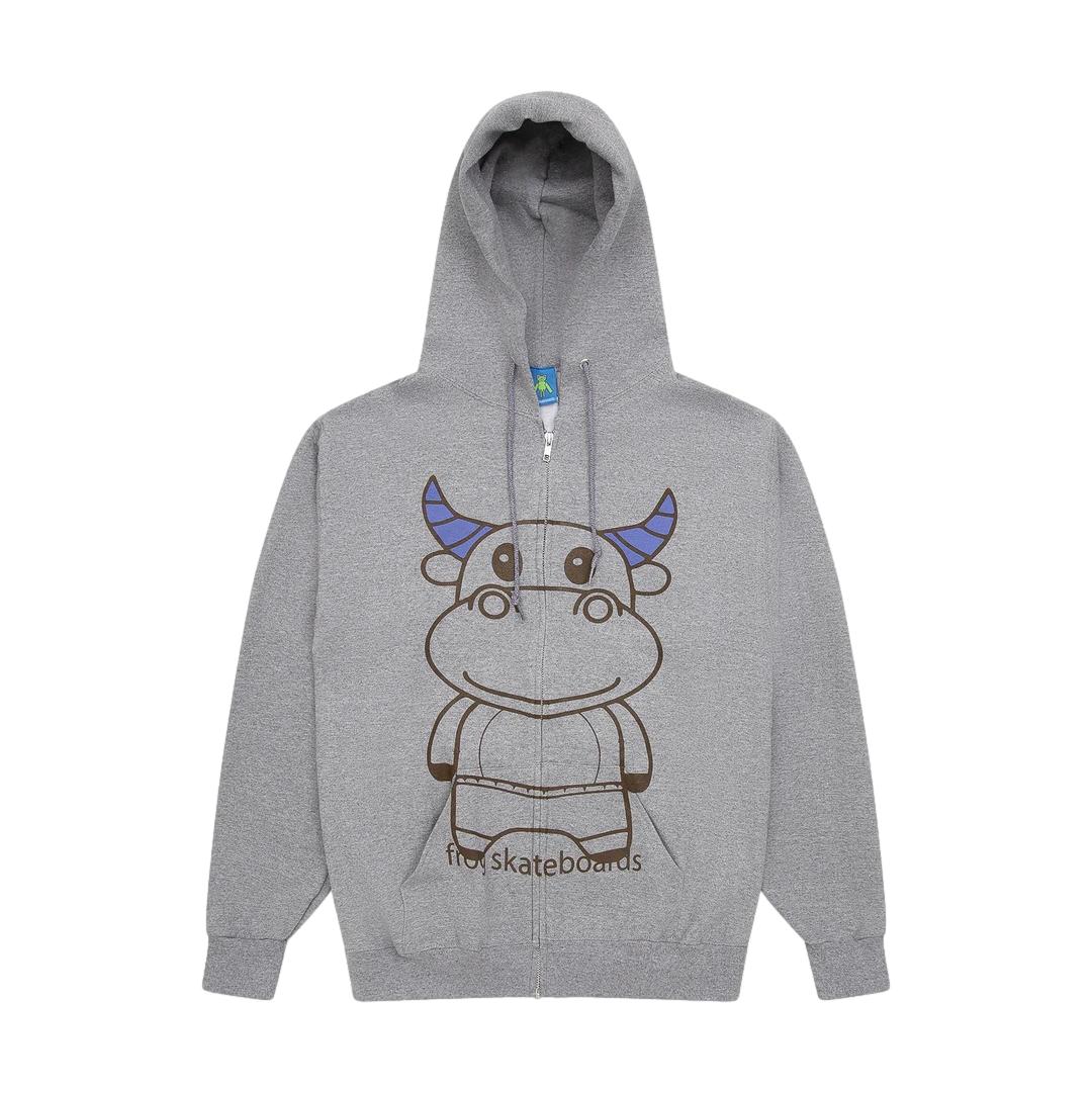 Frog Totally Awesome Zip Hoodie Ash - Venue Skateboards