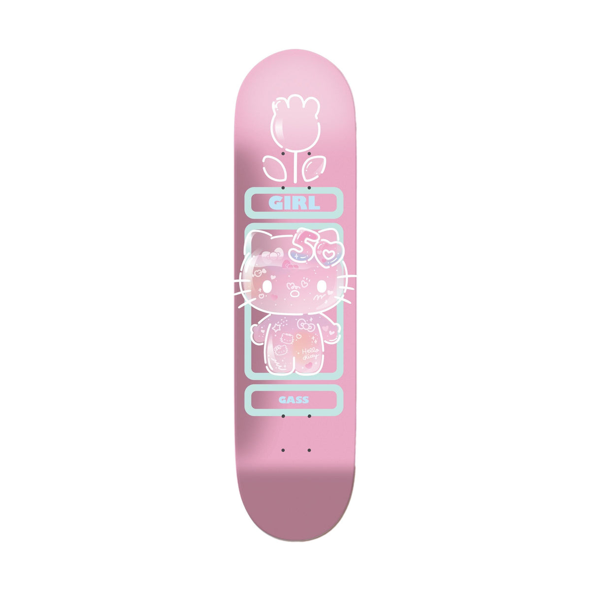 Girl X Hello Kitty 50 Year Anniversary Gass 8.125&quot; Deck - Venue Skateboards