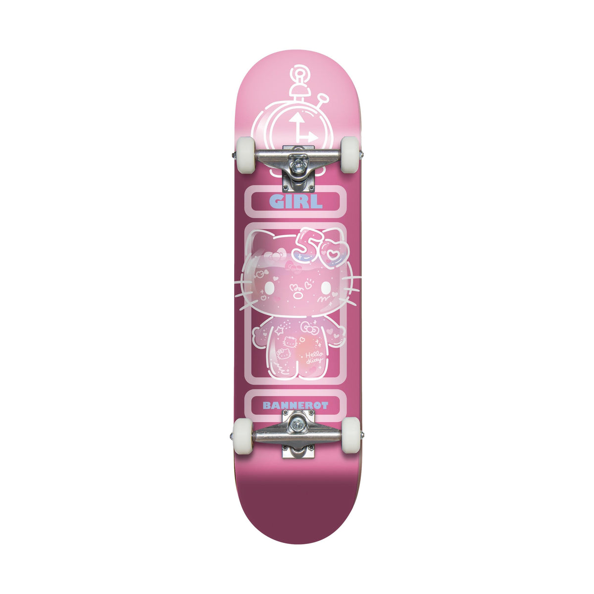 Girl X Hello Kitty 50 Year Anniversay Bannerot 7.5&quot; Complete - Venue Skateboards