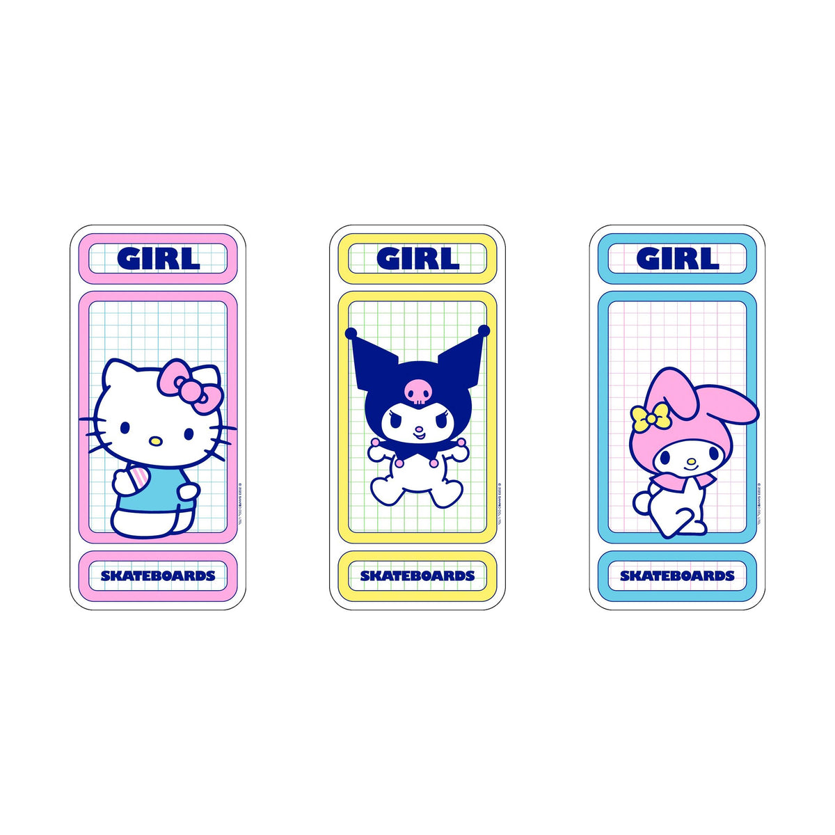 Girl Hello Kitty Rainbow Decal - Venue Skateboards
