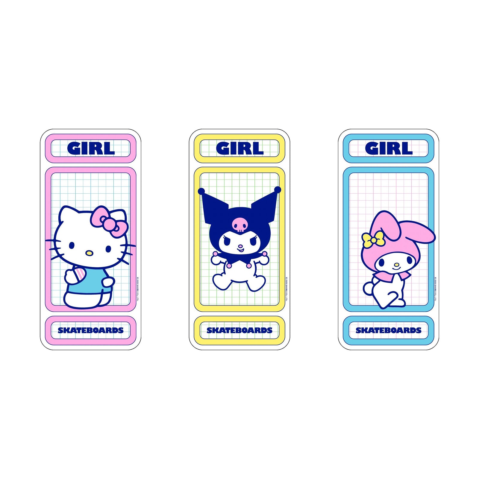 Girl Hello Kitty Rainbow Decal - Venue Skateboards