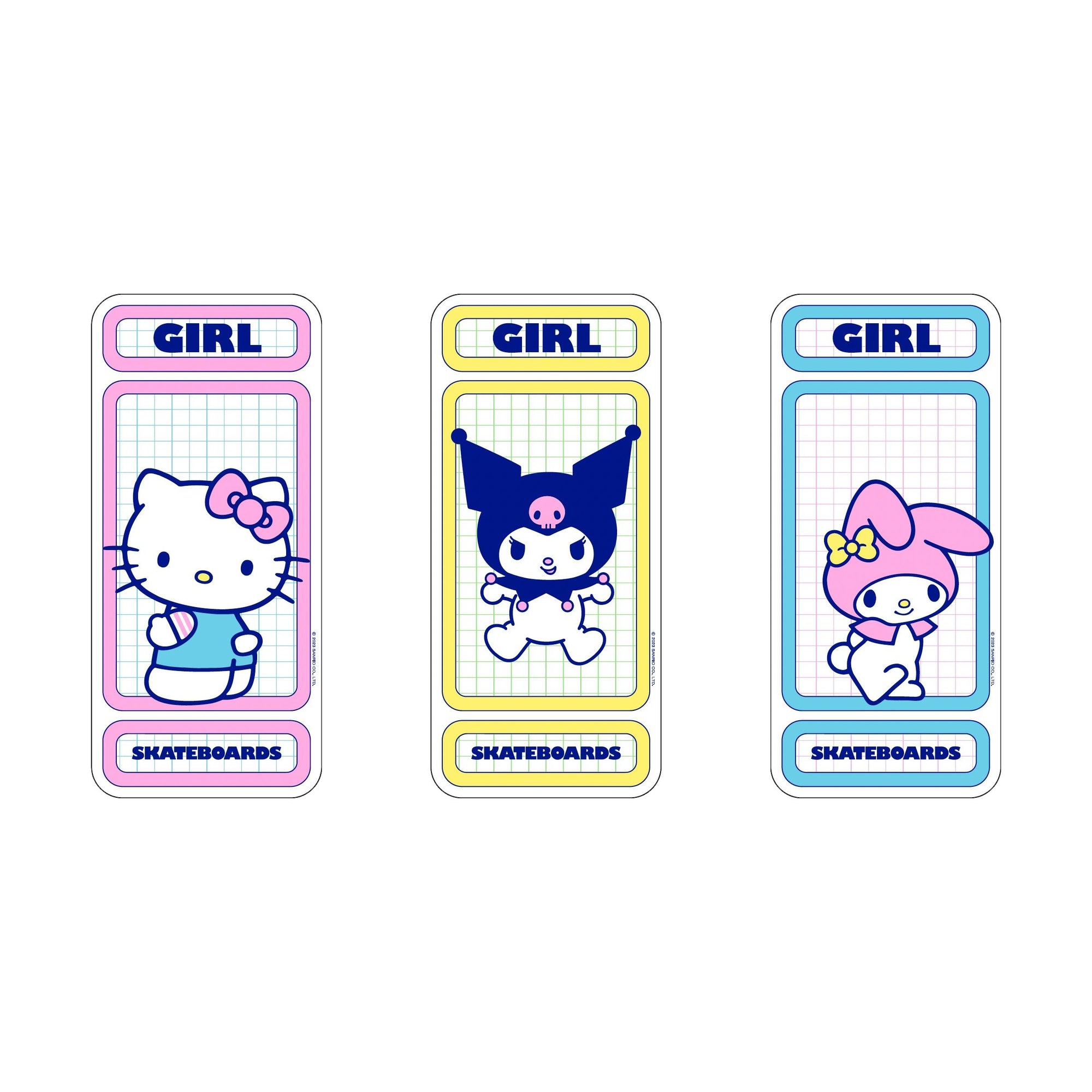 Girl Hello Kitty Rainbow Decal - Venue Skateboards