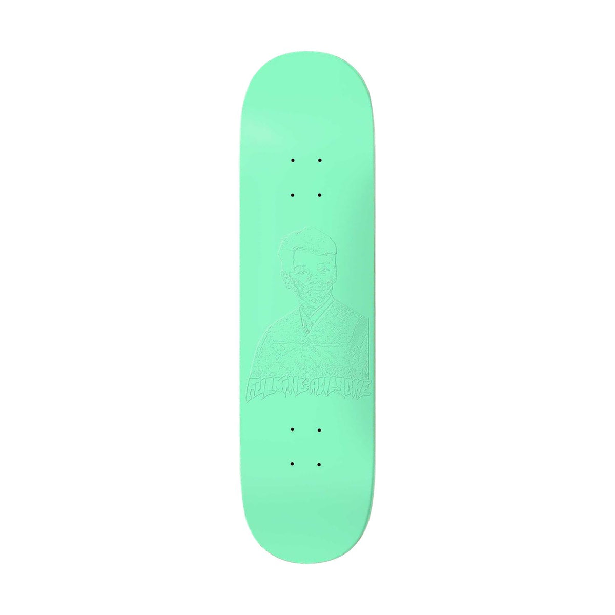 Fucking Awesome Gino Lannucci Embossed Photo Teal 8.0" Deck - Venue Skateboards